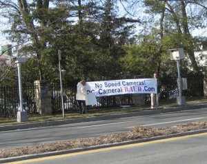 Protest banner (click to enlarge)